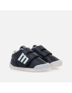 Deportiva Mustang Free Baby azul marino y blanco