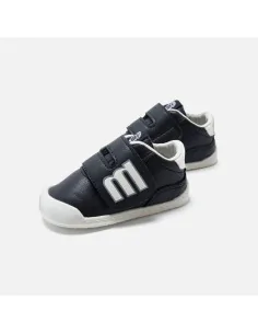 Deportiva Mustang Free Baby azul marino y blanco