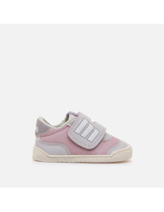 Deportiva Mustang Free Baby rosa y gris