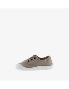 Zapatillas Barefoot Infantil Bosco Lona DREC con Elástico Beige Victoria