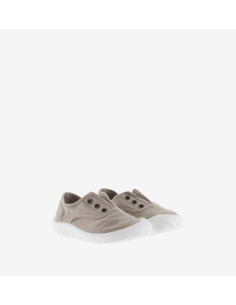 Zapatillas Barefoot Infantil Bosco Lona DREC con Elástico Beige Victoria