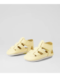 Zapatos Bebé Piel Amarillo Cómodos y Flexibles