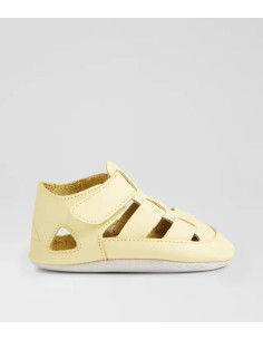 Zapatos Bebé Piel Amarillo Cómodos y Flexibles