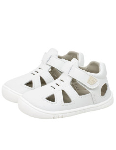 Sandalias Barefoot Piel Blancas| Calzado Respetuoso