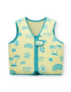 Chaleco Flotador Infantil Neon Palms BTBOX UPF 50+ | Ajustable