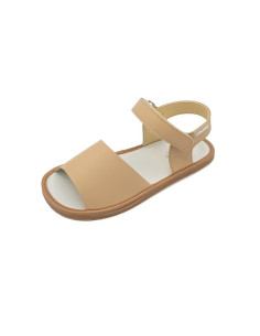 Sandalia piel lavable L565 Menorca Crema Titanitos