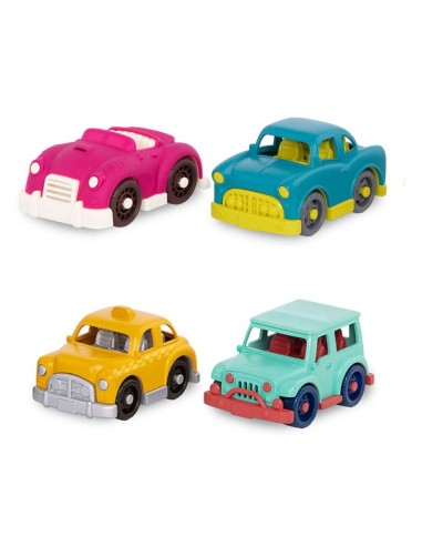 Wonder Wheels Set de 4 mini coches