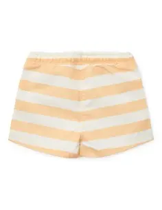 Bañador corto Rayas Miel - Bañadores de protección solar para bebé - Burbujitas