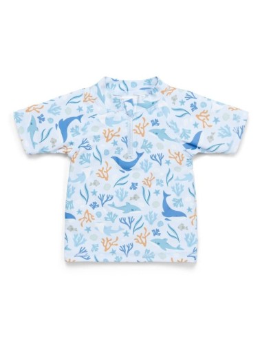 Camiseta baño manga corta Ocean Azul